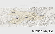 Shaded Relief Panoramic Map of Huaihua, lighten
