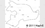 Blank Simple Map of Huaihua, cropped outside