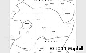 Blank Simple Map of Huaihua