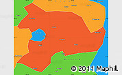 Political Simple Map of Huaihua
