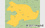 Savanna Style Simple Map of Huaihua