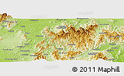 Physical Panoramic Map of Jianghua