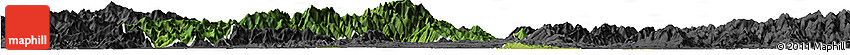 Satellite Horizon Map of Jiangyong, darken, desaturated