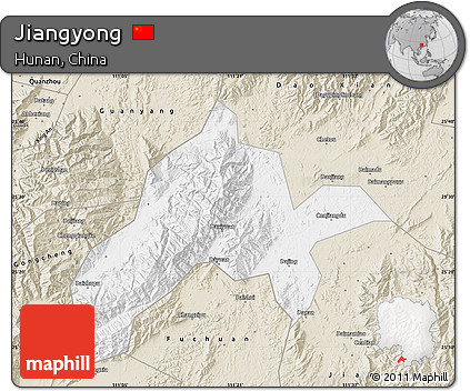 Classic Style Map of Jiangyong