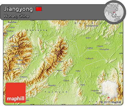 Physical Map of Jiangyong