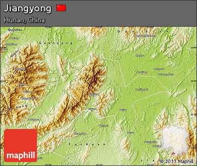 Physical Map of Jiangyong