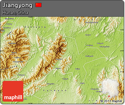 Physical Map of Jiangyong
