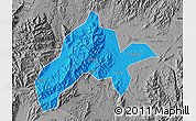 Political Map of Jiangyong, desaturated