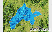 Political Map of Jiangyong, satellite outside