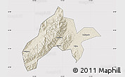 Shaded Relief Map of Jiangyong, cropped outside