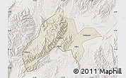 Shaded Relief Map of Jiangyong, lighten