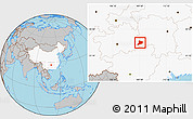 Gray Location Map of Jing Xian, highlighted country