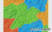 Political Map of Jing Xian