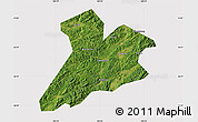 Satellite Map of Jing Xian, cropped outside