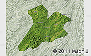 Satellite Map of Jing Xian, lighten