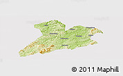 Physical Panoramic Map of Jing Xian, cropped outside