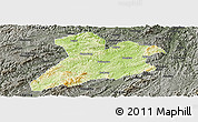 Physical Panoramic Map of Jing Xian, darken, semi-desaturated