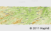Physical Panoramic Map of Jing Xian