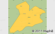 Savanna Style Simple Map of Jing Xian, cropped outside
