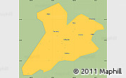 Savanna Style Simple Map of Jing Xian, single color outside