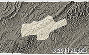 Shaded Relief 3D Map of Jishou, darken