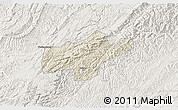 Shaded Relief 3D Map of Jishou, lighten