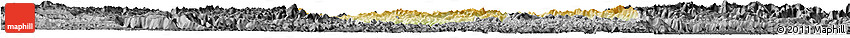 Physical Horizon Map of Jishou, darken, desaturated