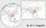 Blank Location Map of Jishou, highlighted country, highlighted parent region, within the entire country