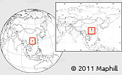 Blank Location Map of Jishou, highlighted parent region, within the entire country