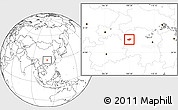 Blank Location Map of Jishou