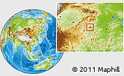 Physical Location Map of Jishou