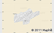 Classic Style Map of Jishou, single color outside
