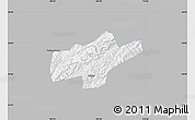 Gray Map of Jishou, single color outside