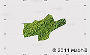 Satellite Map of Jishou, cropped outside