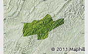 Satellite Map of Jishou, lighten