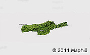 Satellite Panoramic Map of Jishou, cropped outside