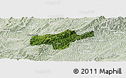 Satellite Panoramic Map of Jishou, lighten