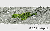 Satellite Panoramic Map of Jishou, lighten, semi-desaturated