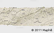Shaded Relief Panoramic Map of Jishou