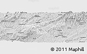 Silver Style Panoramic Map of Jishou
