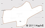 Classic Style Simple Map of Jishou, cropped outside