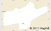 Classic Style Simple Map of Jishou, single color outside