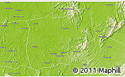 Physical 3D Map of Laiyang