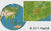 Satellite Location Map of Laiyang
