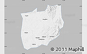 Gray Map of Laiyang, single color outside
