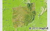 Satellite Map of Laiyang, physical outside