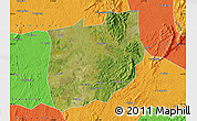Satellite Map of Laiyang, political outside