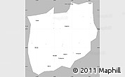 Gray Simple Map of Laiyang
