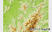 Physical Map of Ling Xian