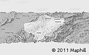 Gray Panoramic Map of Ling Xian